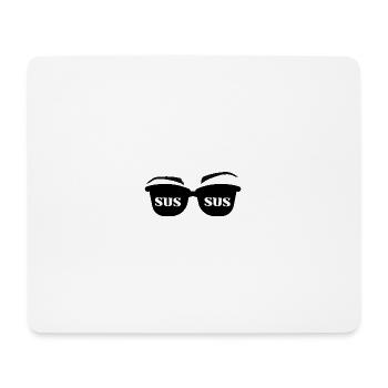 SUS Sonnenbrillen Meme Design - Mousepad (Querformat) - Weiß - Vorne