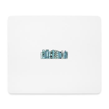 Blaue Pastellbücher - Mousepad (Querformat) - Weiß - Vorne