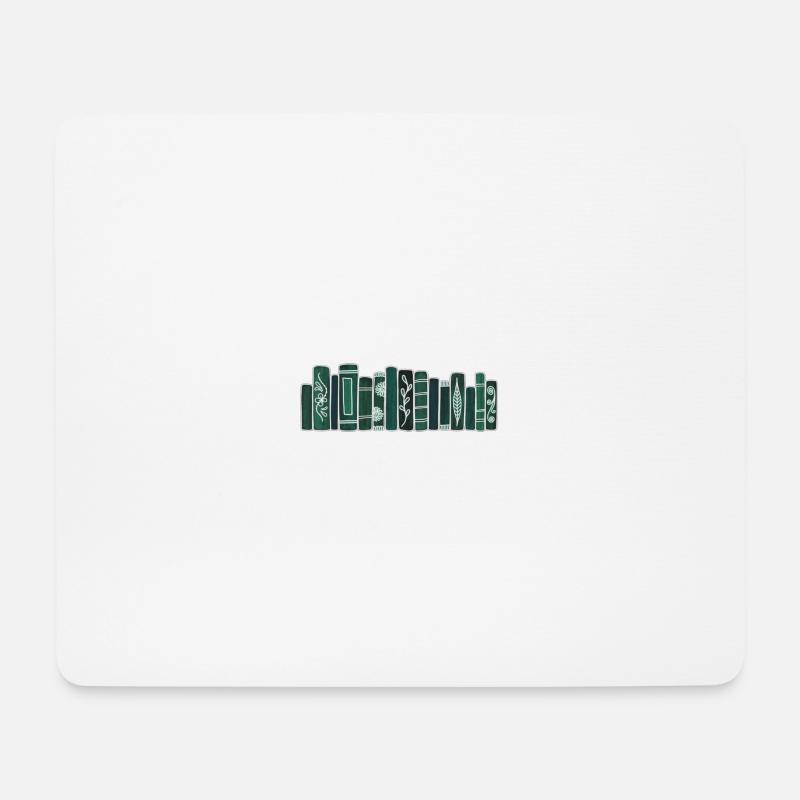 Antike grüne Bücher - Mousepad (Querformat) - Weiß