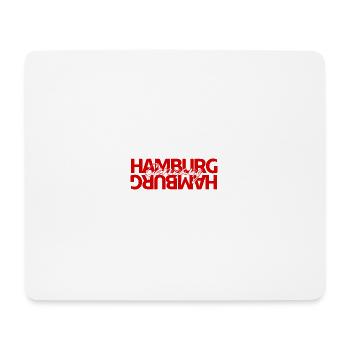 Hamburg Germany Bold Typography - Mouse Pad (horizontal) - white - Front