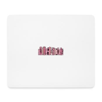 Rosa Pastellbücher - Mousepad (Querformat) - Weiß - Vorne