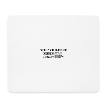 Stop Violence against women Shirt - Mousepad (Querformat) - Weiß - Vorne