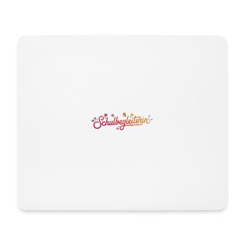 Schulbegleiterin mit Blumenmotiv - Mousepad (Querformat) - Weiß - Vorne