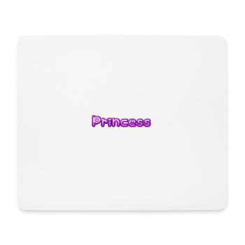 Text Princess - Mousepad (Querformat) - Weiß - Vorne