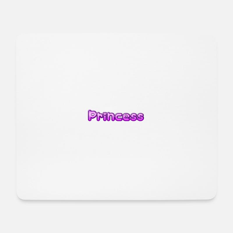 Text Princess - Mousepad (Querformat) - Weiß