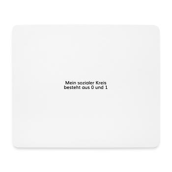Mimikama Sozialer Kreis aus 0 und 1 - Mousepad (Querformat) - Weiß - Vorne
