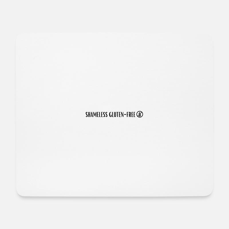 SHAMELESS GLUTEN FREE BLACK - Mousepad (Querformat) - Weiß