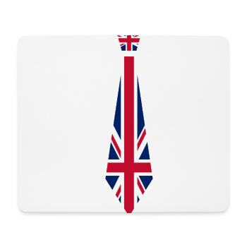 Krawatte Great Britain - Mousepad (Querformat) - Weiß - Vorne