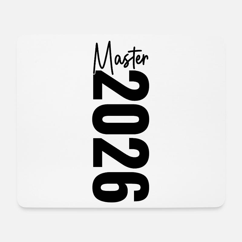 Master 2026 - Mousepad (Querformat) - Weiß