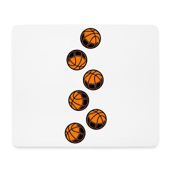 Icône du basket-ball - Tapis de souris (format paysage) - blanc - Devant
