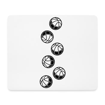 Icône du basket-ball - Tapis de souris (format paysage) - blanc - Devant