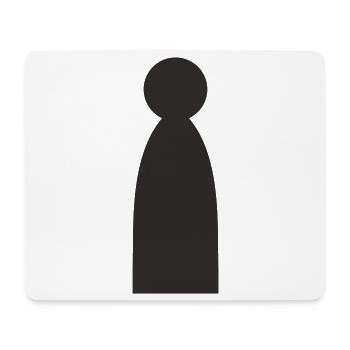 Minimalist Figure Woman - Silhouette - Mouse Pad (horizontal) - white - Front