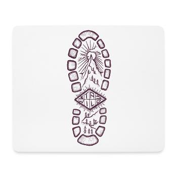 Stay wild red - Mouse Pad (horizontal) - white - Front