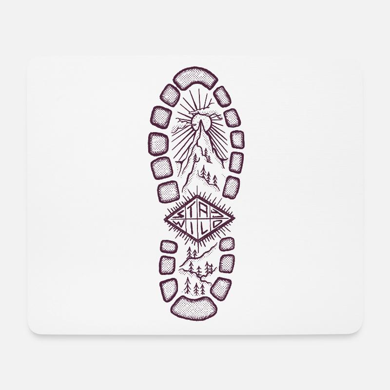 Stay wild red - Mouse Pad (horizontal) - white