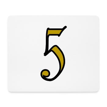 5. 5 YEARS. 5th ANNIVERSARY. 5 YEAR ANNIVERSARY - Mouse Pad (horizontal) - white - Front