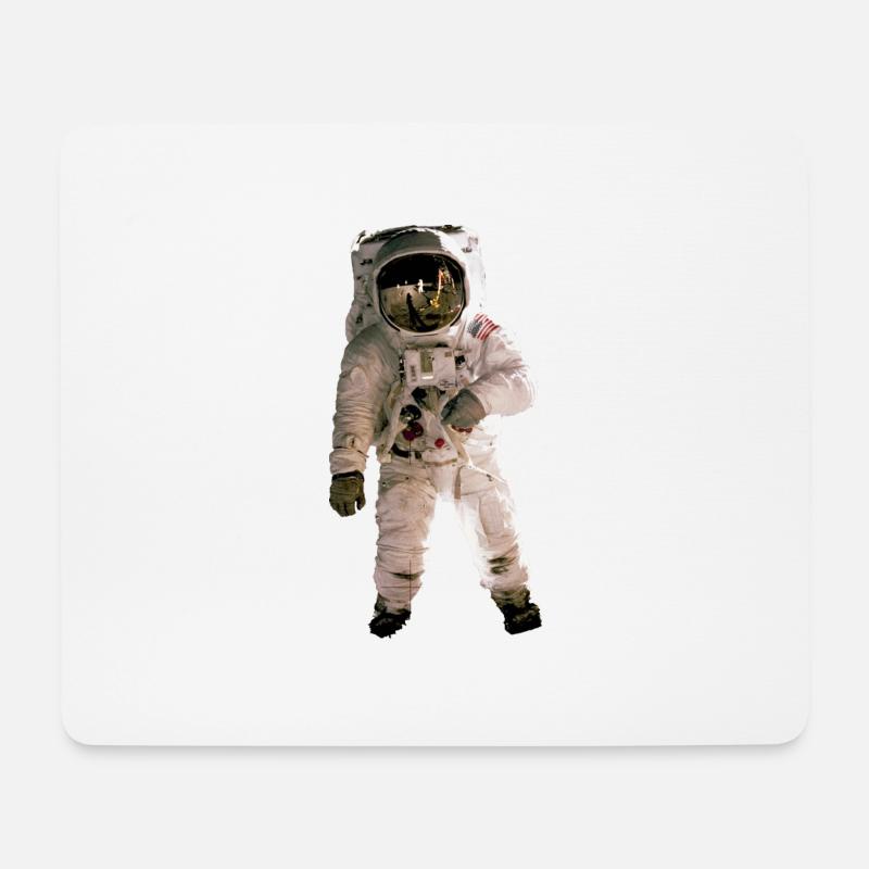 Astronaut - Mousepad (Querformat) - Weiß