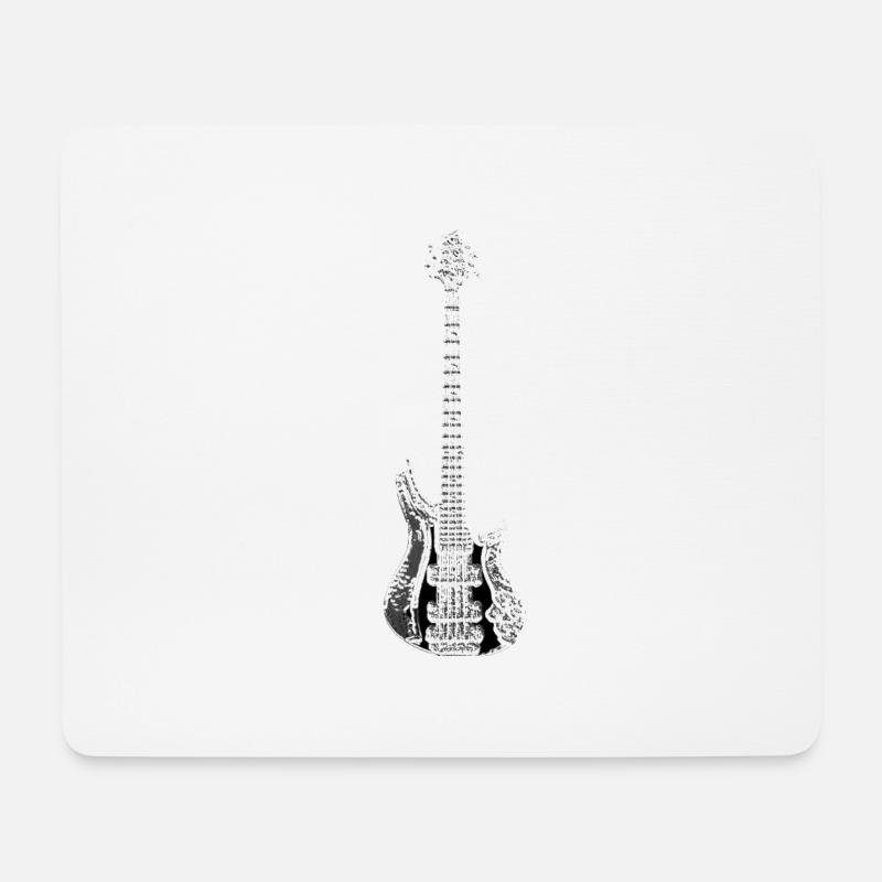 Bass- - Mousepad (Querformat) - Weiß