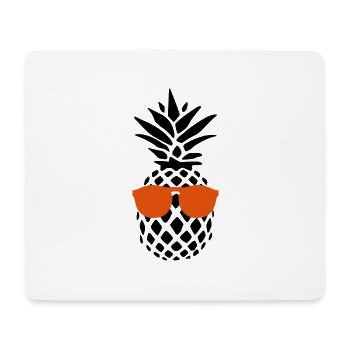 Coole Ananas - Ananas - Sonnenbrille - Sommer - Mousepad (Querformat) - Weiß - Vorne