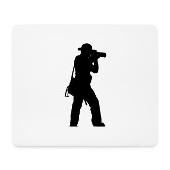 photographer - Tapis de souris (format paysage) - blanc - Devant