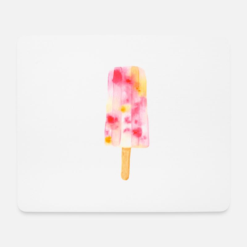 Eiscreme - Mousepad (Querformat) - Weiß