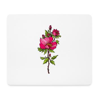 Red Roses - Mouse Pad (horizontal) - white - Front