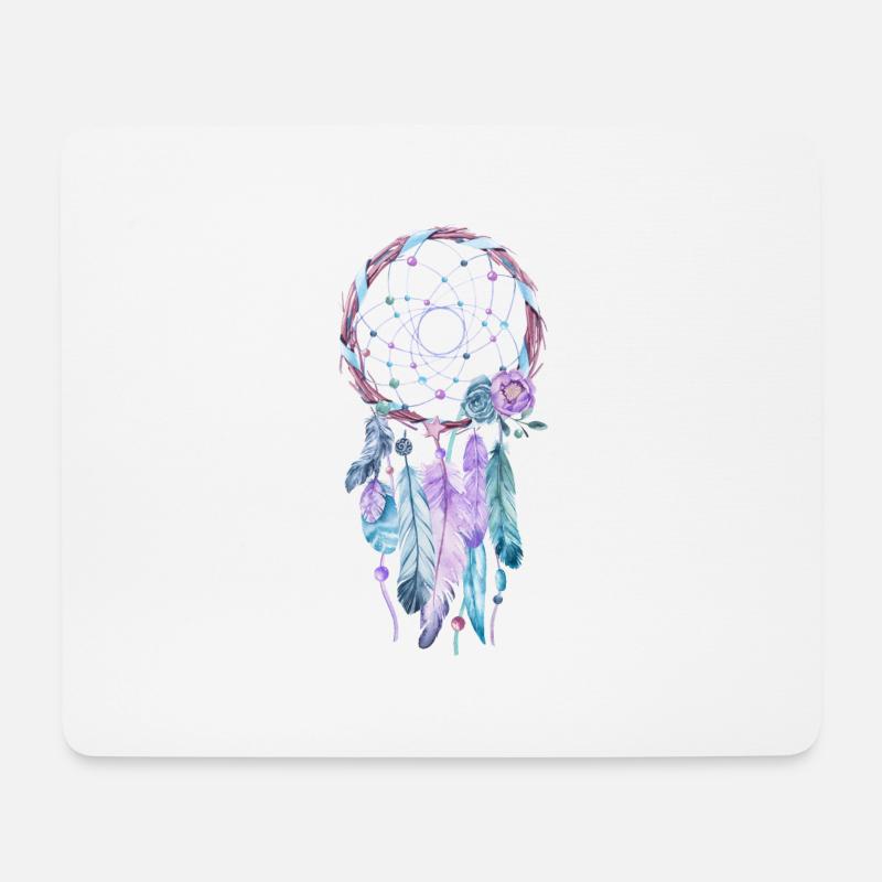 Traumfänger - Mousepad (Querformat) - Weiß