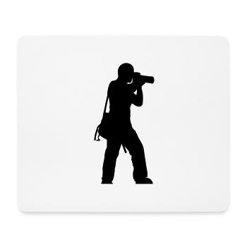 photographer - Tapis de souris (format paysage) - blanc - Devant