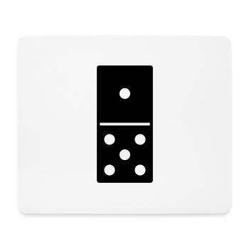 DOMINO STONE 1:5 - VARIABLE COLOR - VECTOR DESIGN! - Mousepad (Querformat) - Weiß - Vorne