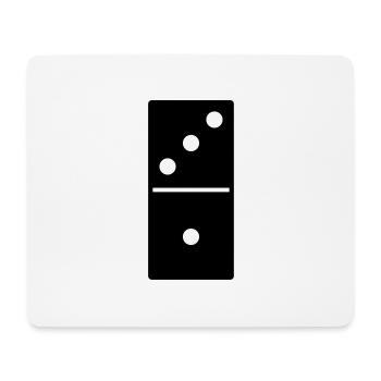 DOMINO STONE 3:1 - VARIABLE COLOR - VECTOR DESIGN! - Mousepad (Querformat) - Weiß - Vorne