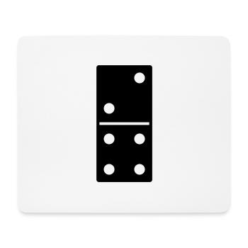 DOMINO STONE 2:4 - VARIABLE COLOR - VECTOR DESIGN! - Mousepad (Querformat) - Weiß - Vorne