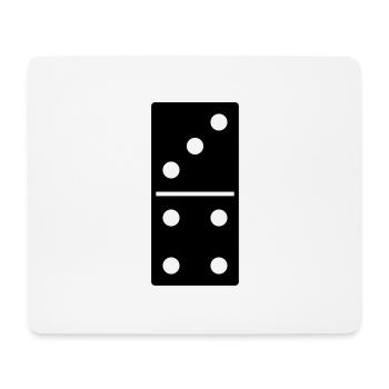 DOMINO STONE 3:4 - VARIABLE COLOR - VECTOR DESIGN! - Mousepad (Querformat) - Weiß - Vorne
