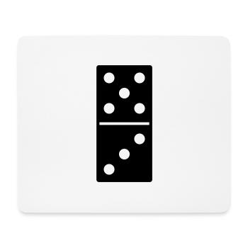 DOMINO STONE 5:3 - VARIABLE COLOR - VECTOR DESIGN! - Mousepad (Querformat) - Weiß - Vorne