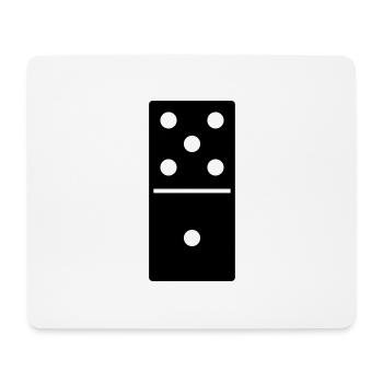 DOMINO STONE 5:1 - VARIABLE COLOR - VECTOR DESIGN! - Mousepad (Querformat) - Weiß - Vorne