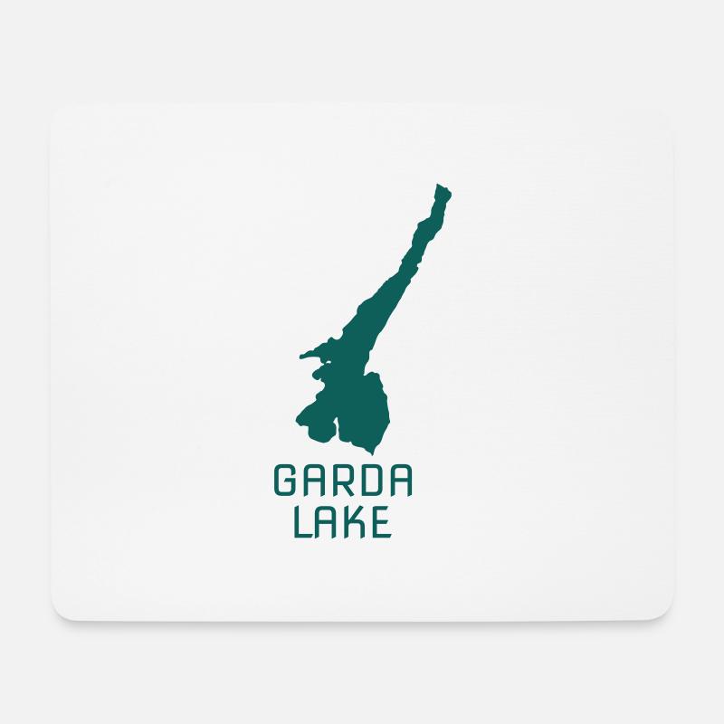 garda-lake - Mousepad (Querformat) - Weiß