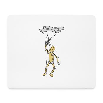 Marionette - Mousepad (Querformat) - Weiß - Vorne