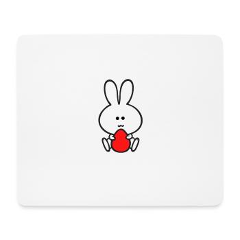 Osterhase Ostereier - Mousepad (Querformat) - Weiß - Vorne