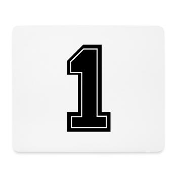 1 - Mousepad (Querformat) - Weiß - Vorne