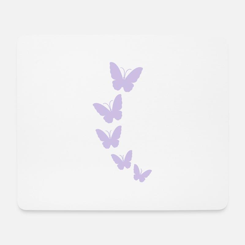 schmetterlinge - Mousepad (Querformat) - Weiß
