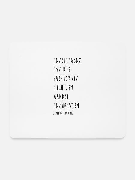 Intelligenz ist die Fähigkeit.. - Mousepad (Querformat) - Weiß