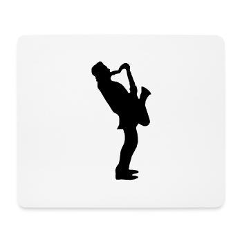 Musik - Musiker Jazz - Mousepad (Querformat) - Weiß - Vorne