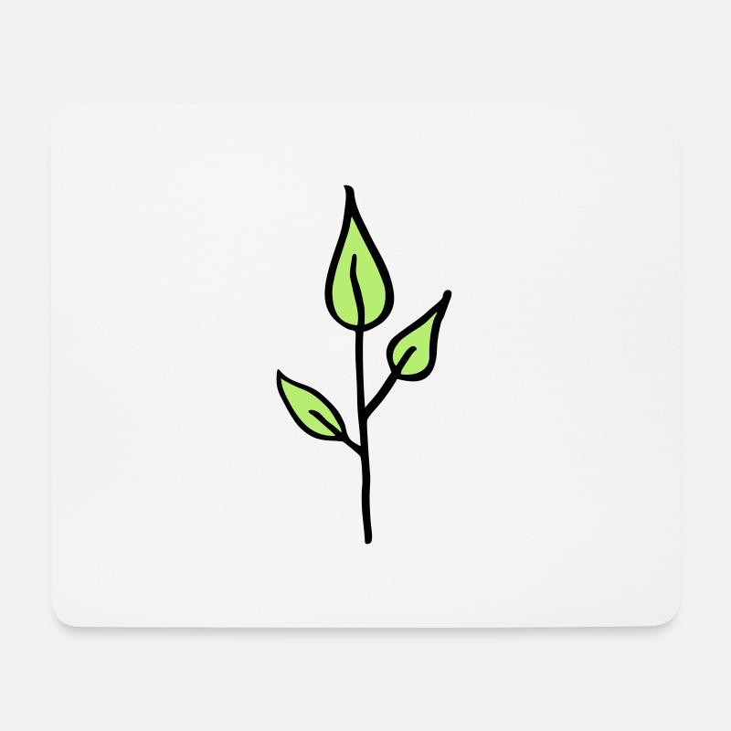 Natur, Pflänzchen - Mousepad (Querformat) - Weiß