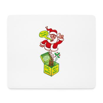 Der Weihnachtsmann würde gerne wissen, ob Sie weise waren - Mousepad (Querformat) - Weiß - Vorne