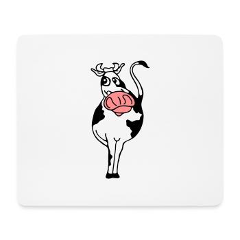 taureau - Tapis de souris (format paysage) - blanc - Devant