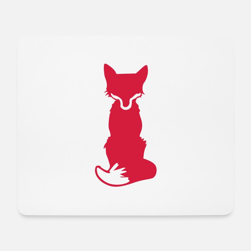 Wie ein Fuchs - Mousepad (Querformat) - Weiß