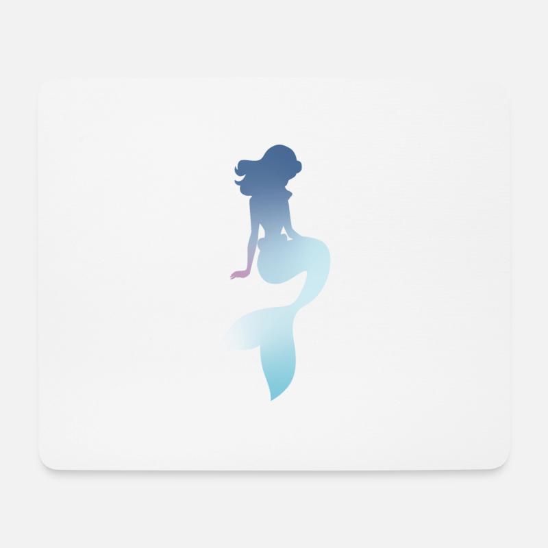 Meerjungfrau - Mousepad (Querformat) - Weiß