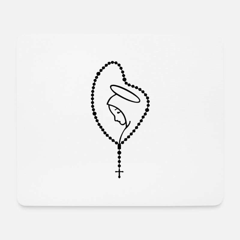 Maria Rosario - Mousepad (Querformat) - Weiß