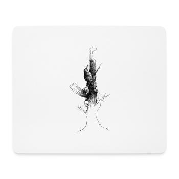 Pic Ak47 - Tapis de souris (format paysage) - blanc - Devant