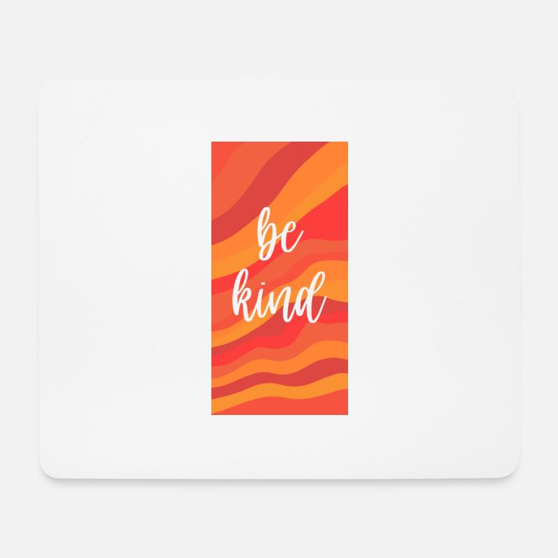 Be Kind Red Tones - Mousepad (Querformat) - Weiß