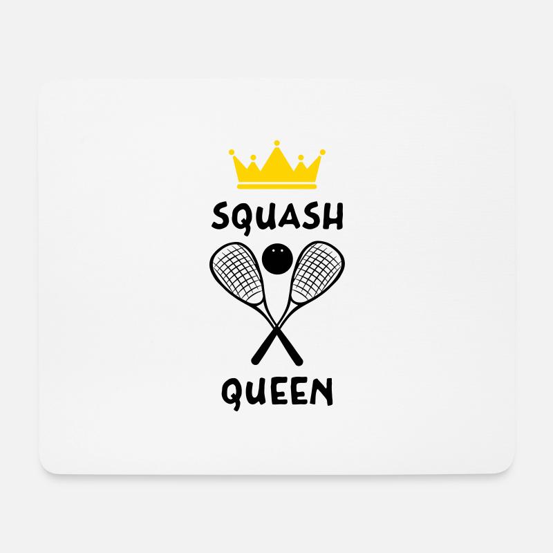 Die Königin von Squash - Squash Queen - Mousepad (Querformat) - Weiß
