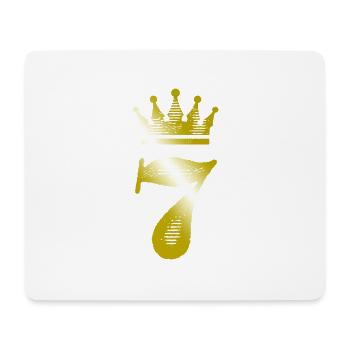 7 Number Crown Gold - Mouse Pad (horizontal) - white - Front